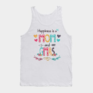 Happiness Is A Mom And Gmas Wildflower Happy Mother's Day Tank Top